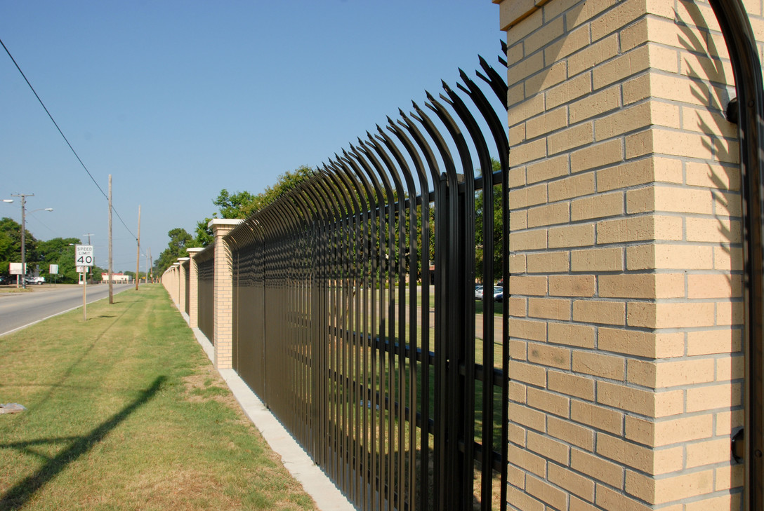security fencing for a business parking lot