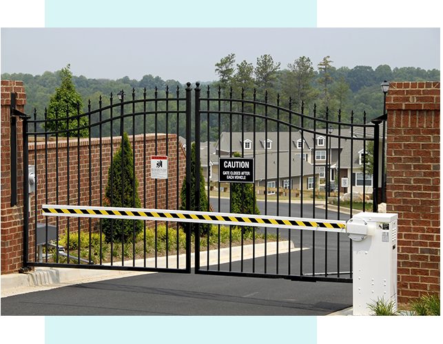 automatic gate for neighborhood entry