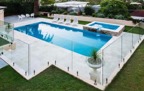 glass fence for pool security